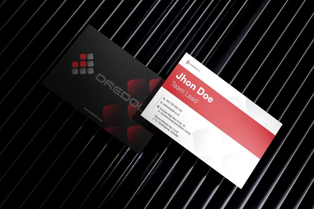 Dredolf business card sales collateral preview